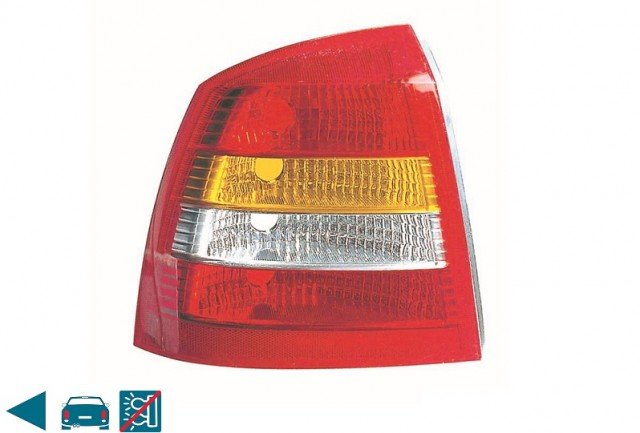 Acessar a peça Farolim traseiro esquerdo [Vermelho-laranja] 3/5ptes