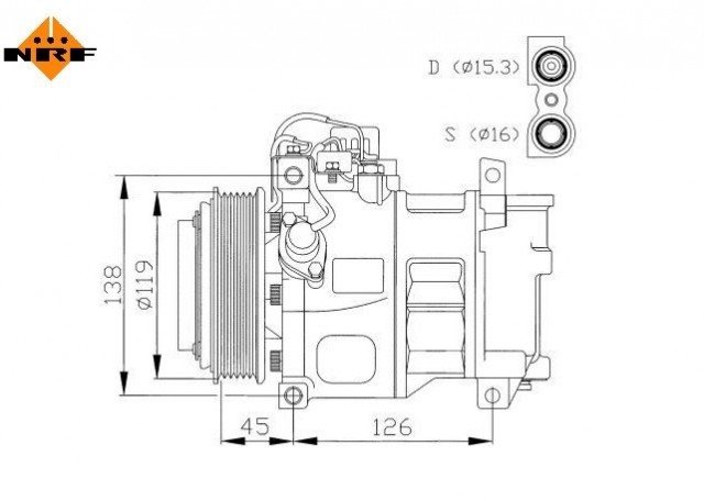 Acessar a peça Compressor de climatização