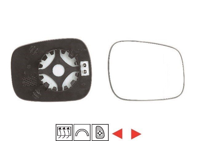 Acessar a peça Vidro com suporte reversivel convexo, termico (166x127)