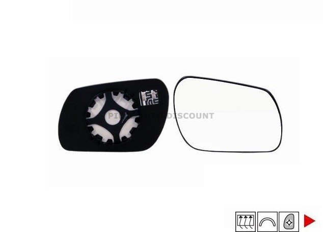 Acessar a peça Vidro + suporte do retrovisor direito