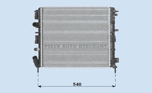 Acessar a peça Radiador 1,2l - 1,4l - 1,6l - 1,5l dci -1,9l dti