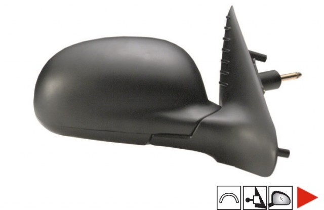 Acessar a peça Espelho direito mecânico, convexo