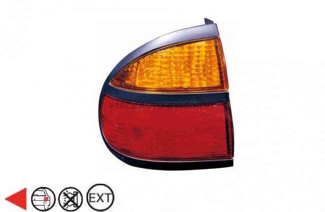 Acessar a peça Grupo optico exterior traseiro esquerdo âmbar p21w+p21/5w tipo v