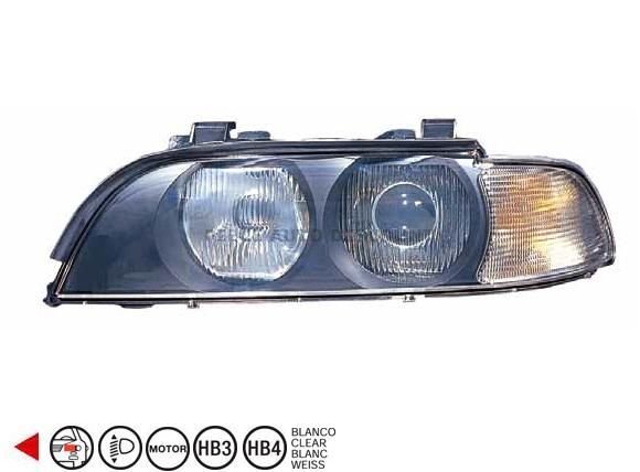 Acessar a peça Farol esquerdo H7+HB3 Branco
