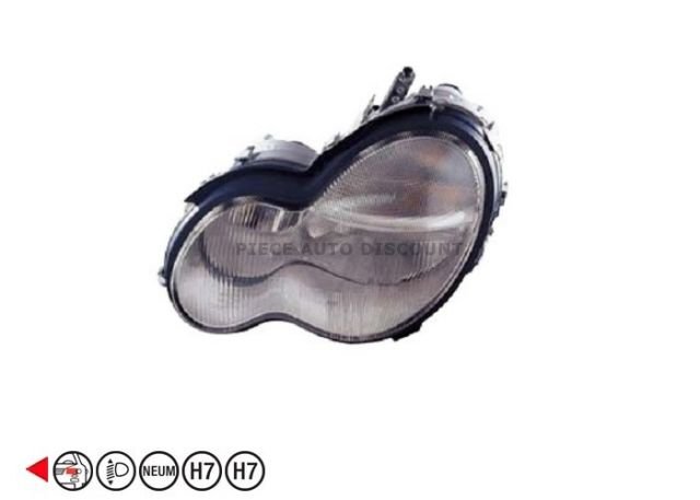 Acessar a peça Farol esquerdo eletrico pneumatico h7+h7