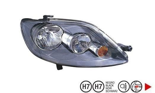 Acessar a peça H7+H7 farol direito [Cinzento] [Francês