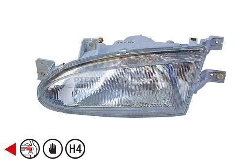 Acessar a peça Farol esquerdo manual h4+w5w