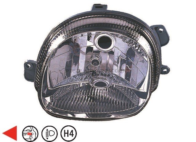 Acessar a peça Farol esquerdo H4 00->