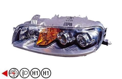 Acessar a peça Farol esquerdo H1+H1 01->