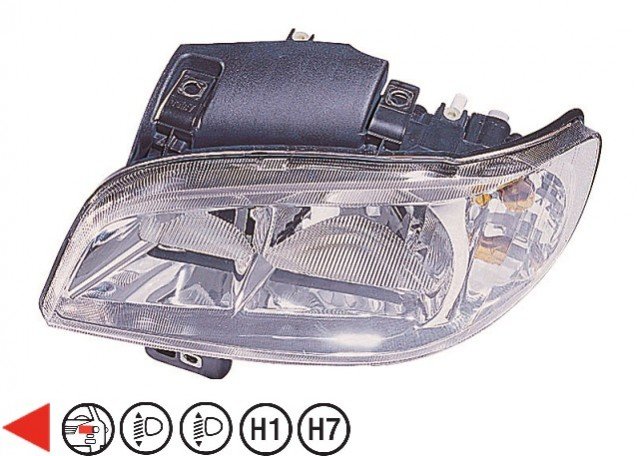 Acessar a peça Farol esquerdo H1+H7