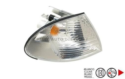 Acessar a peça Pisca frente direito, branco, com suporte de lâmpada