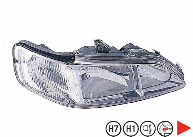 Acessar a peça Farol direito H1+H7 01->