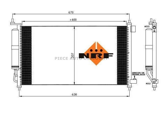 Acessar a peça Condensador climatização 1.4l - 1.6l