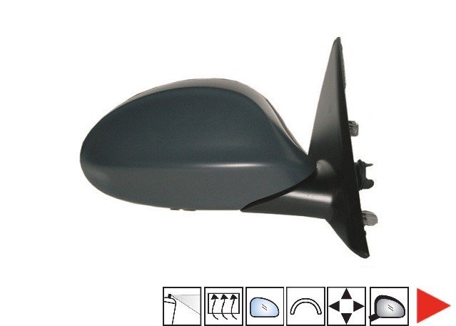 Acessar a peça Espelho direito eletrico, convexo, azul, termico, preparado,completo