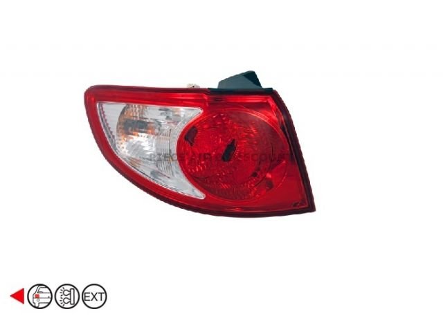 Acessar a peça Farolim traseiro esquerdo exterior branco py21w+p21/5w