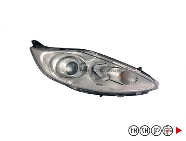 Acessar a peça Farol direito H7+H1 [cromado].