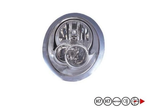 Acessar a peça Farol direito eletrico com motorh7+h7