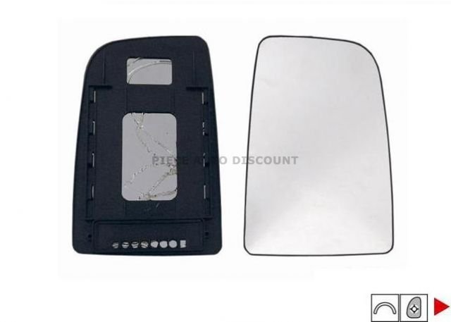 Acessar a peça Vidro com suporte direito convexo, base rectangular ->2009