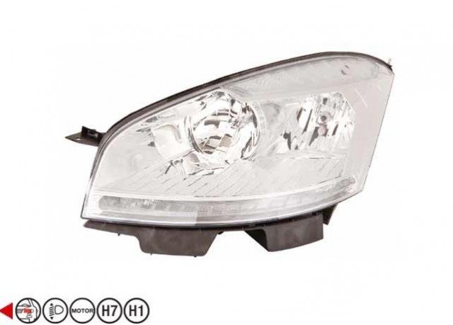 Acessar a peça Farol esquerdo eletrico com motor h1+h7+h6w 2011->