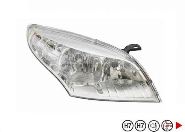 Acessar a peça Farol direito H7+H7 [Cromado]