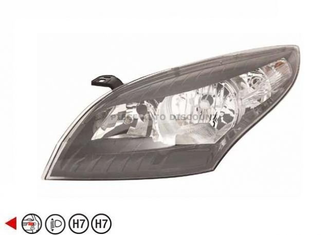 Acessar a peça Farol esquerdo, H7+H7 (preto)