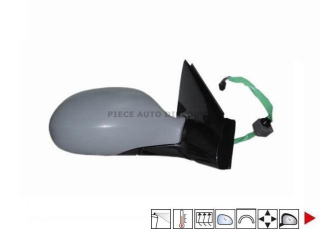 Acessar a peça Espelho direito eletrico, convexo, azul, termico, preparado,sonda temperatura