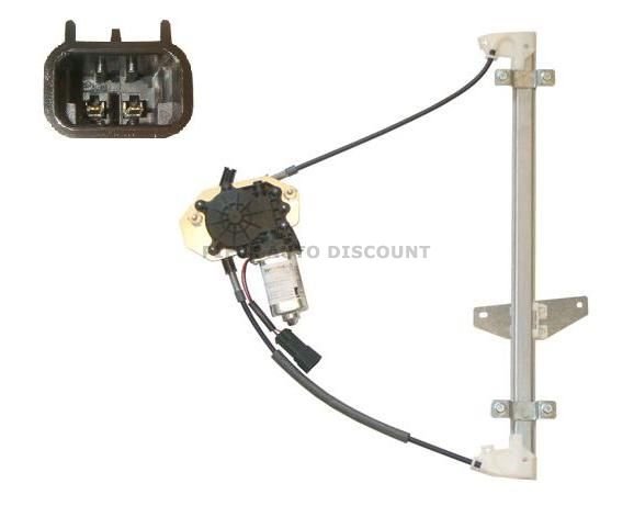 Acessar a peça Elevador vidro frontal direito eletrico com motor não confort 4 portas 2 pins