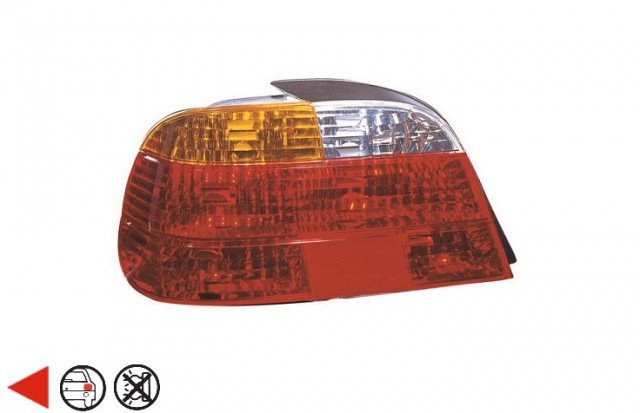 Acessar a peça Farolim traseiro esquerdo vermelha - âmbar 98->