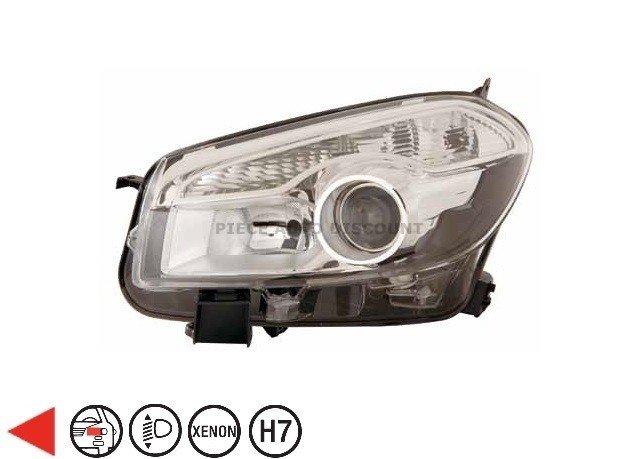 Acessar a peça Farol elétrico esquerdo, H7 + Xenon D1S