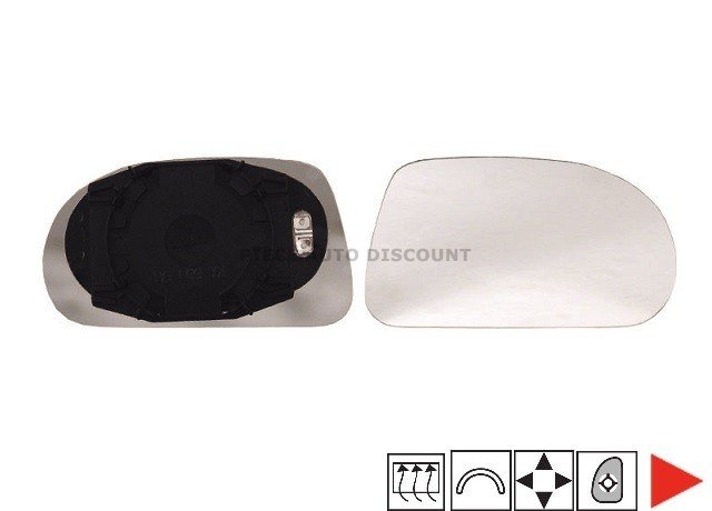 Acessar a peça Vidro com suporte direito eletrico, convexo, termico