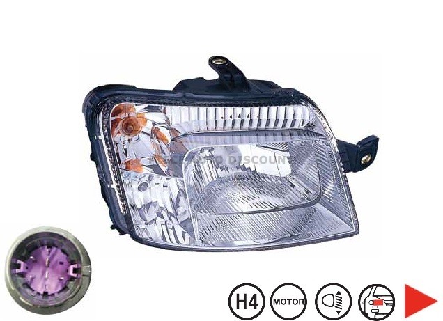 Acessar a peça Farol direito H4 09->