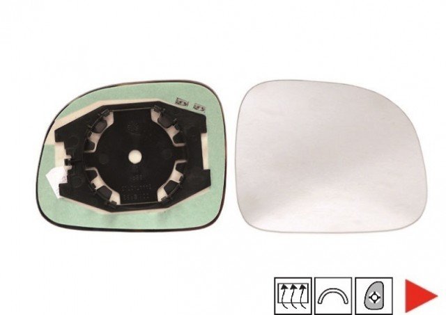 Acessar a peça Vidro com suporte direito convexo, termico