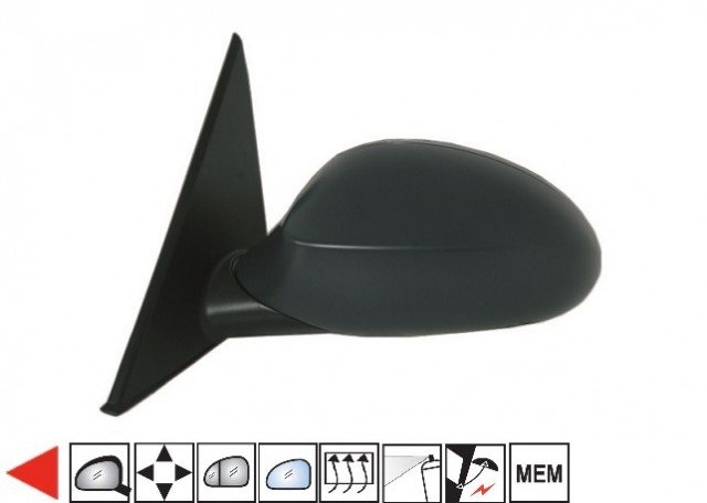 Acessar a peça Espelho retrovisor esquerdo, aquecido, dobrável, memória, preparado [grande angular]