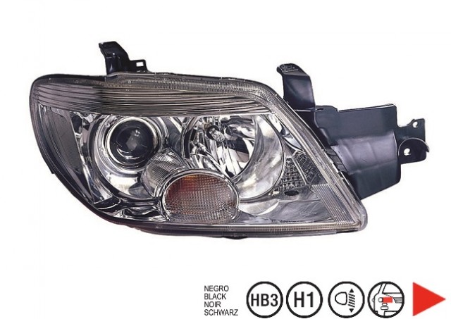 Acessar a peça Farol direito eletrico base preta h1+hb3+w5w+wy21w