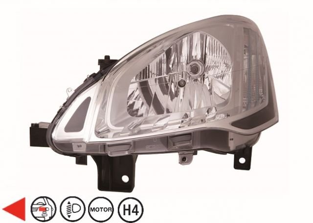 Acessar a peça Farol esquerdo elétrico H4