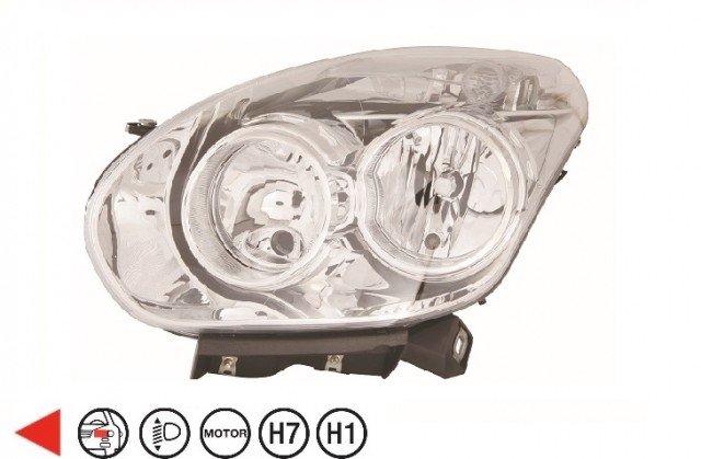 Acessar a peça Pisca esquerdo h1+h7+ farol diurna