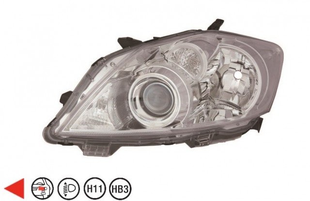 Acessar a peça Farol esquerdo H11+HB3 cromado