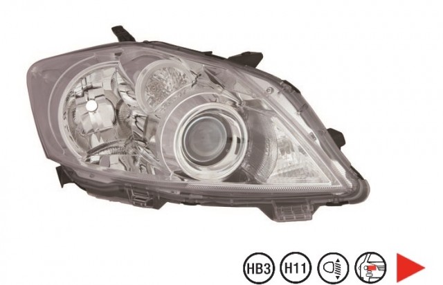 Acessar a peça Farol reto H11+HB3 cromado