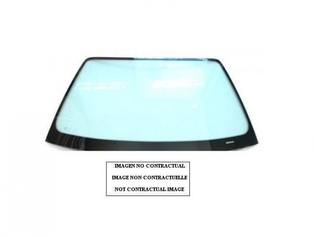 Acessar a peça Para-brisas verde controlo solar serigrafiado base espelho a14cm friso inferior janela