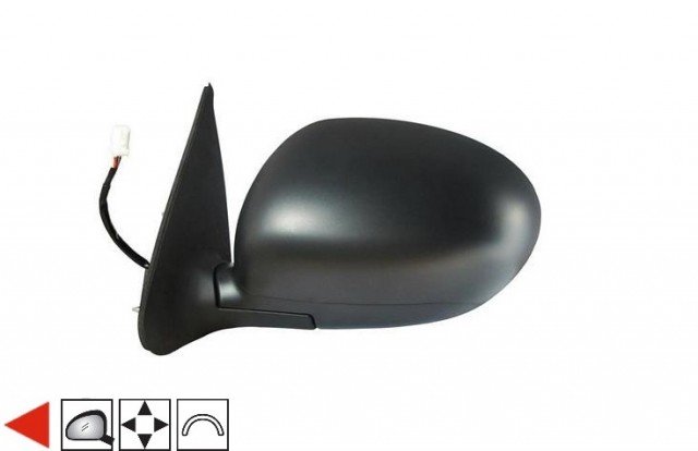 Acessar a peça Espelho retrovisor esquerdo elétrico, convexo (3 pinos)