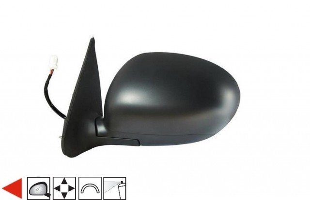 Acessar a peça Espelho retrovisor esquerdo elétrico, preparado, convexo (3 pinos)