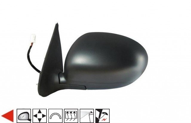 Acessar a peça Espelho retrovisor elétrico esquerdo, convexo, aquecido, preparado, rebatível (7 pinos)