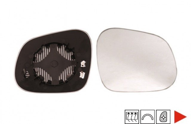 Acessar a peça Vidro com suporte direito convexo, termico