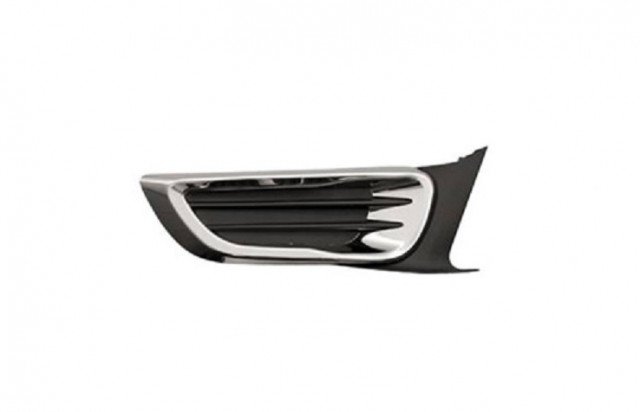 Acessar a peça Grelha direita para choques frente preta com friso cromada