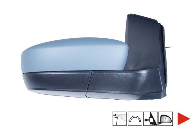 Acessar a peça Espelho direito mecânico, convexo, preparado