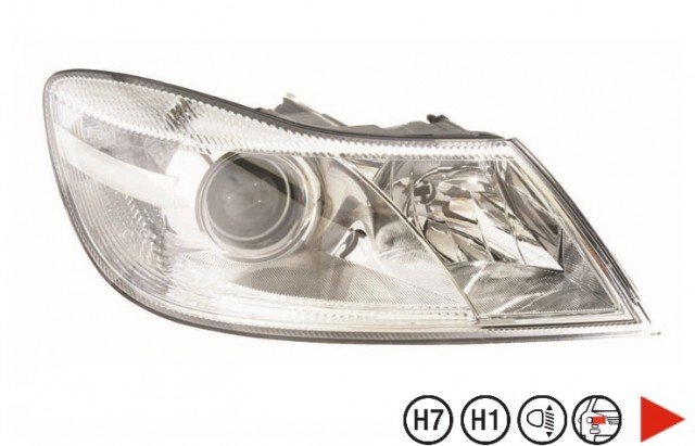 Acessar a peça Farol direito eletrico h1+h7+py21w+w5w