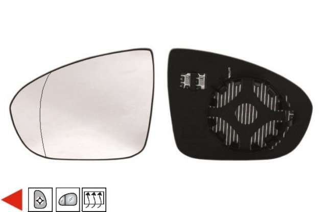 Acessar a peça Vidro com suporte esquerdo asferico, termico