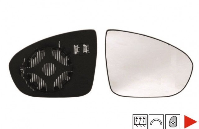 Acessar a peça Vidro com suporte esquerdo convexo, termico