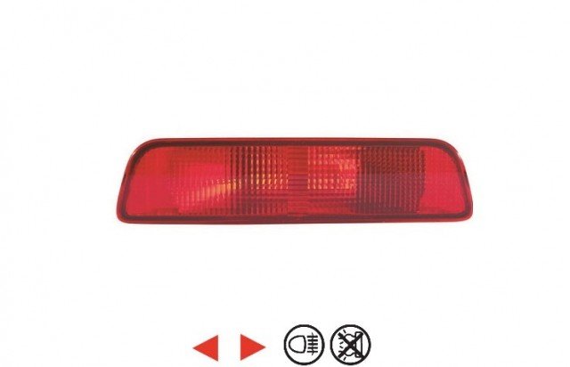 Acessar a peça Pisca de nevoeiro central tras