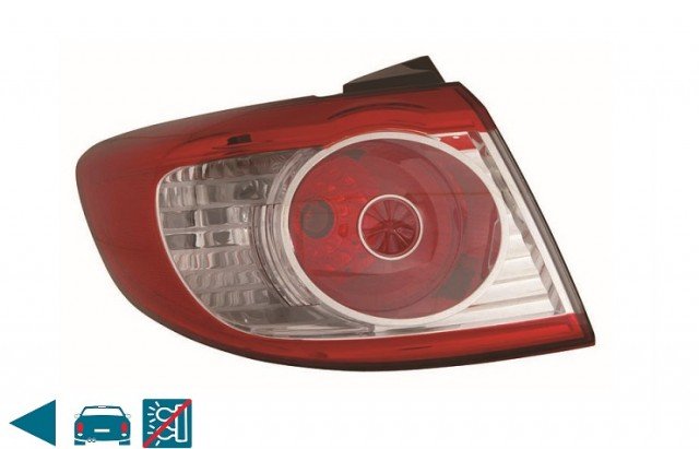 Acessar a peça Farolim traseiro esquerdo